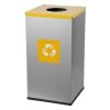 Kosz do segregacji odpadów EKO SQUARE 90L plastik i metal