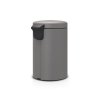 Kosz pedałowy NEWICON 12L Mineral Concrete Grey