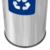 Kosz do segregacji odpadów EKO PRESTIGE 45L papier ( Stal połysk )