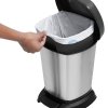 Kosz na śmieci PASO 6L srebrny