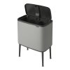 Kosz TOUCH BIN BO 3x11L Mineral Concrete Grey