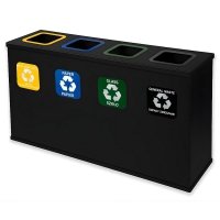 Stacja do segregacji EKO STATION 4 strumienie black&black ( 4x60L )