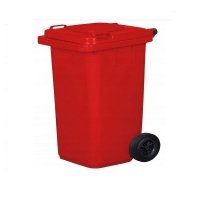 Pojemnik na odpady 240L czerwony