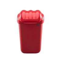 Kosz na śmieci FALA 50L czerwony