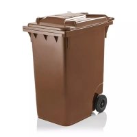 Pojemnik na odpady  360L z pokrywą brązowy