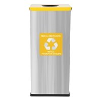 Kosz do segregacji odpadów EKO SQUARE PRESTIGE 60L plastik i metal