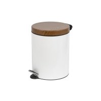 Kosz na śmieci 5L FREEDOM FRESH SOFT Sherwood biały ( z wolno opadającą pokrywą )