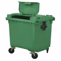 Pojemnik na odpady 1100L pokrywa w pokrywie zielony