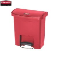 Kosz Slim Jim® Step-On 15L Resin Containers red
