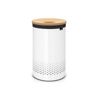 Kosz na bieliznę 60L White pokrywa z korka