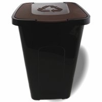 Kosz do segregacji SORTA 50L brązowy