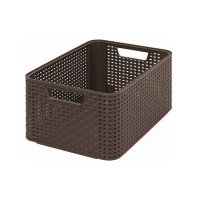 KOSZYK RATTAN STYLE M 18,5L c.brąz