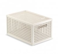 Koszyk KAYA S 7L z pokrywką kremowy 