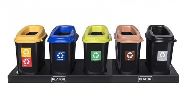 Kosz do segregacji SORT BIN 28L plastik/metal