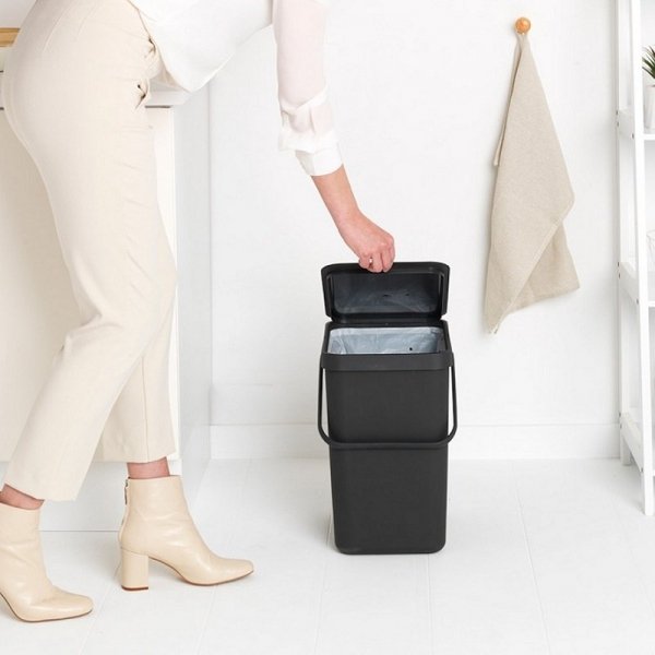 Kosz SORT &amp; GO 25L Gray