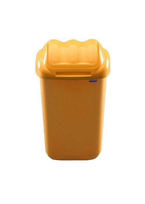 Kosz na śmieci FALA 15L żółty