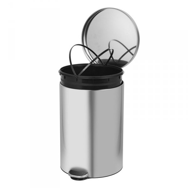 Kosz na śmieci 20L FREEDOM FRESH SOFT stal satyna ( z wolno opadającą pokrywą )