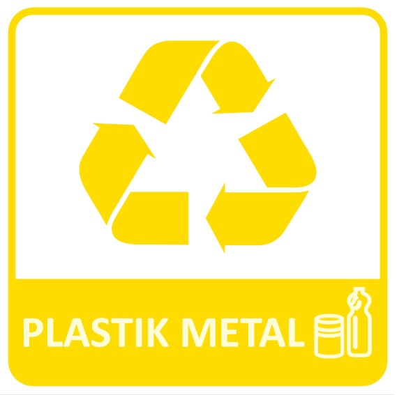 etykieta do segregacji plastik metal