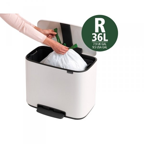 Kosz pedałowy BO 36L White 