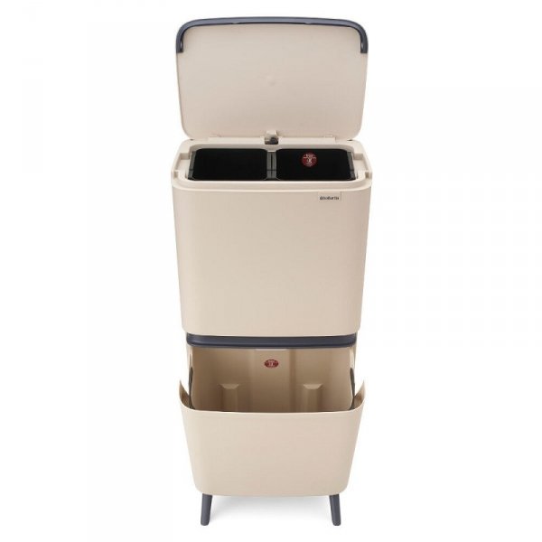 Kosz do segregacji SORTUP HI 25+10+10L Soft Beige