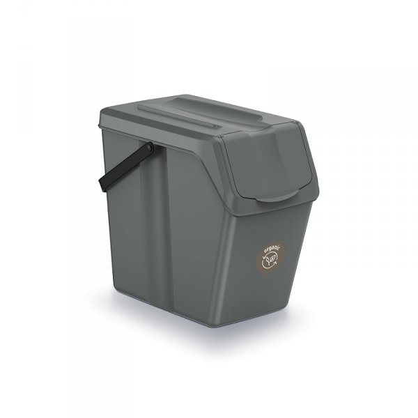 Zestaw pojemników do segregacji SORTIBOX 4x25L szary kamienny