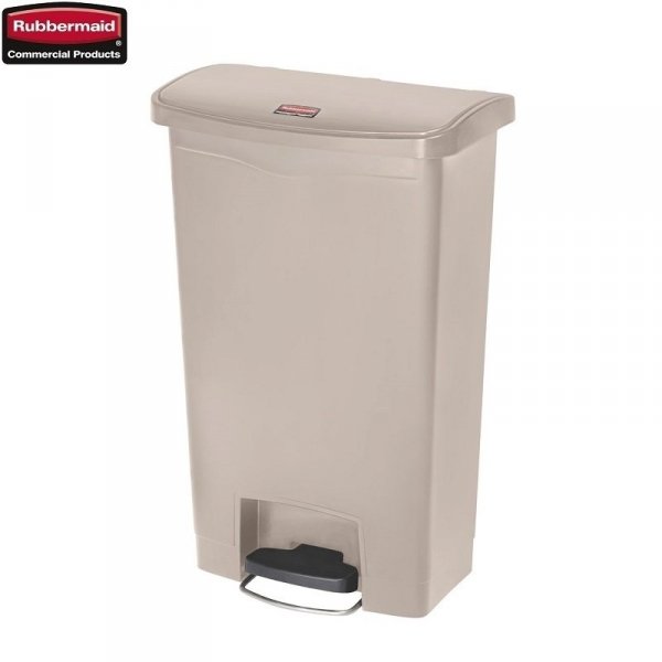 Kosz Slim Jim® Step-On 50L Resin Containers beige