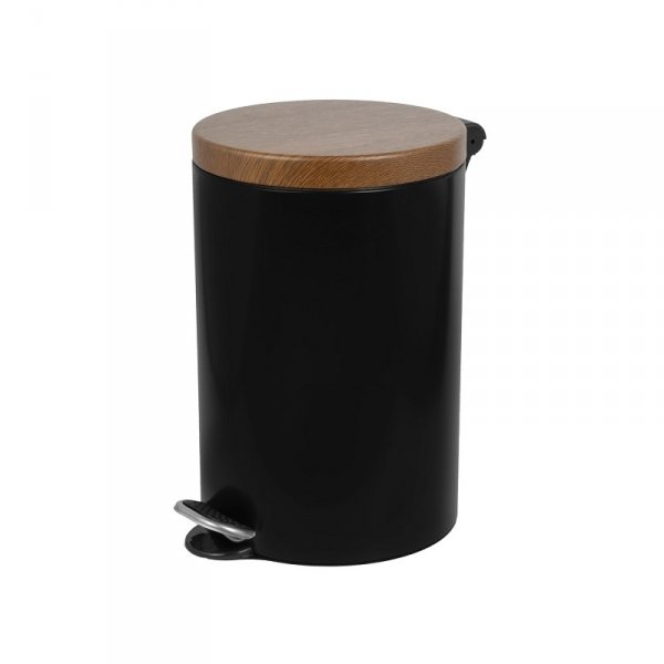 Kosz na śmieci 12L FREEDOM FRESH SOFT Sherwood czarny ( z wolno opadającą pokrywą )