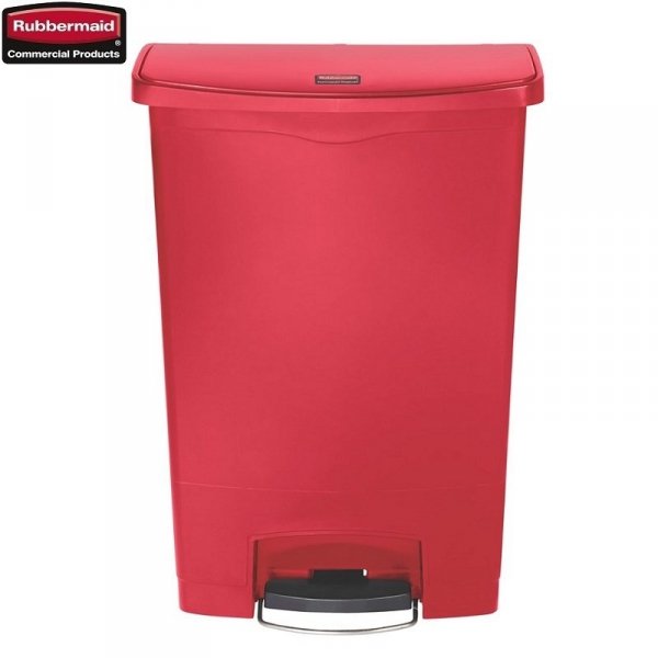 Kosz Slim Jim® Step-On 90L Resin Containers red