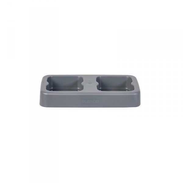 Kosz do segregacji FIT BIN 20L szary / plastik metal
