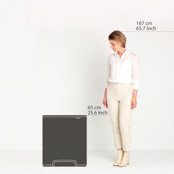 Kosz pedałowy BO 2x30L White
