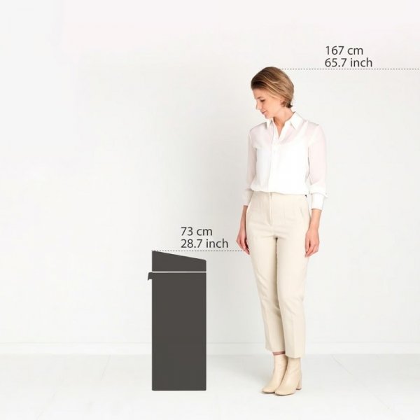 Kosz TOUCH BIN NEW 40L Brilliant Steel