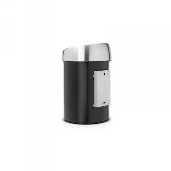 Kosz naścienny TOUCH BIN  3L Black / Matt Steel 