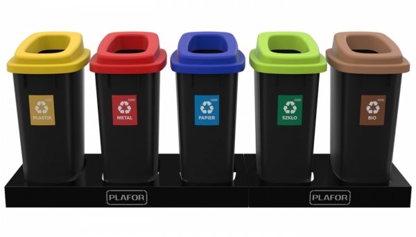 Kosz do segregacji SORT BIN 90L - ODPADY ZMIESZANE