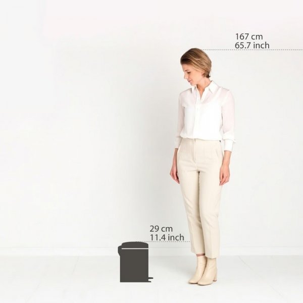 Kosz Pedałowy NEWICON 5L Matt Black