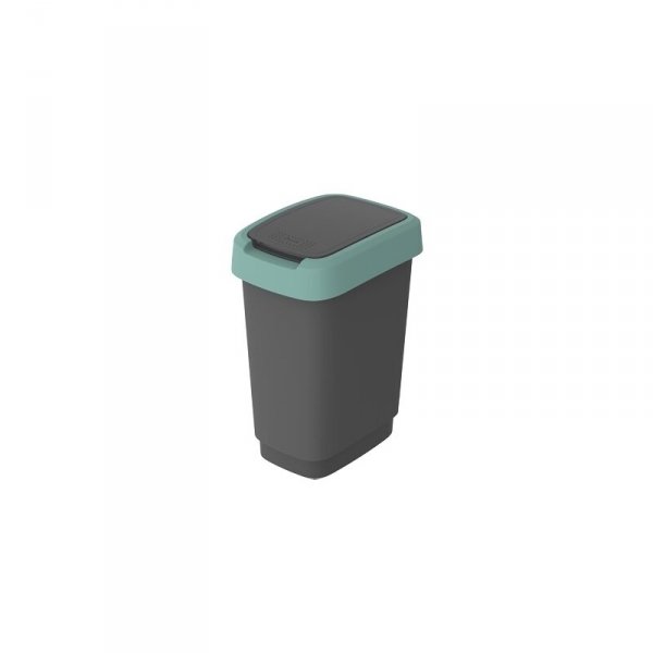 1754305092 - Kosz na śmieci TWIST 10L czarno/zielony