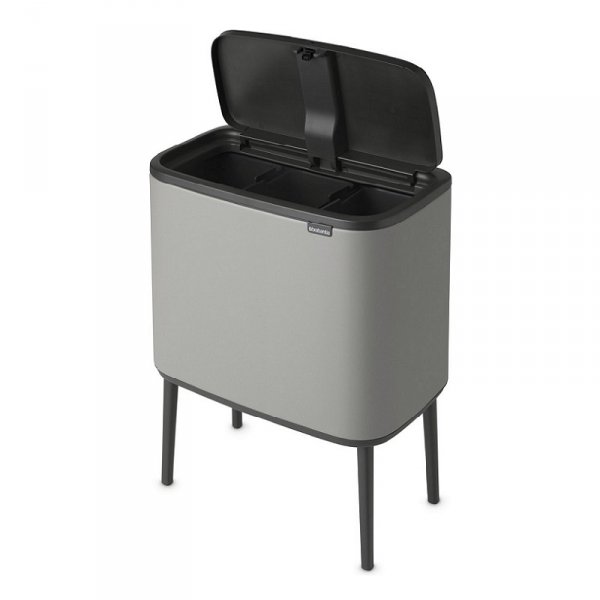 Kosz TOUCH BIN BO 3x11L Mineral Concrete Grey