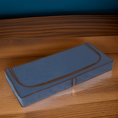 BLUE niebieski organizer do szafy na suwak 120x50x15cm
