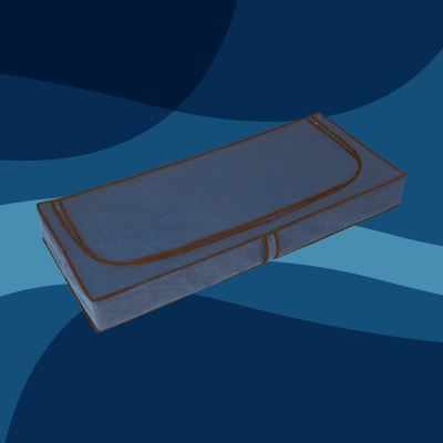 BLUE niebieski organizer do szafy na suwak 120x50x15cm