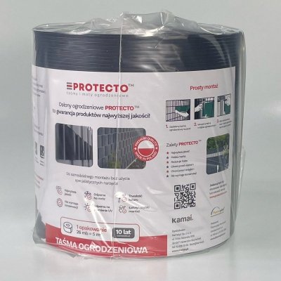 Taśma ogrodzeniowa ROLKA 26mb SMART 19cm PROTECTO™ GRAFIT