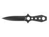 Nóż rzutka czarna 22,5 cm w pokrowcu (45193A)
