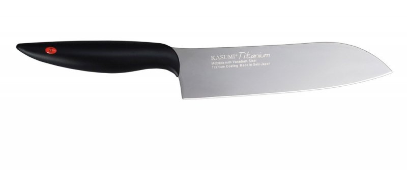 Kasumi nóż Santoku Kuty Titanium Dł. 18 Cm uniwersalny
