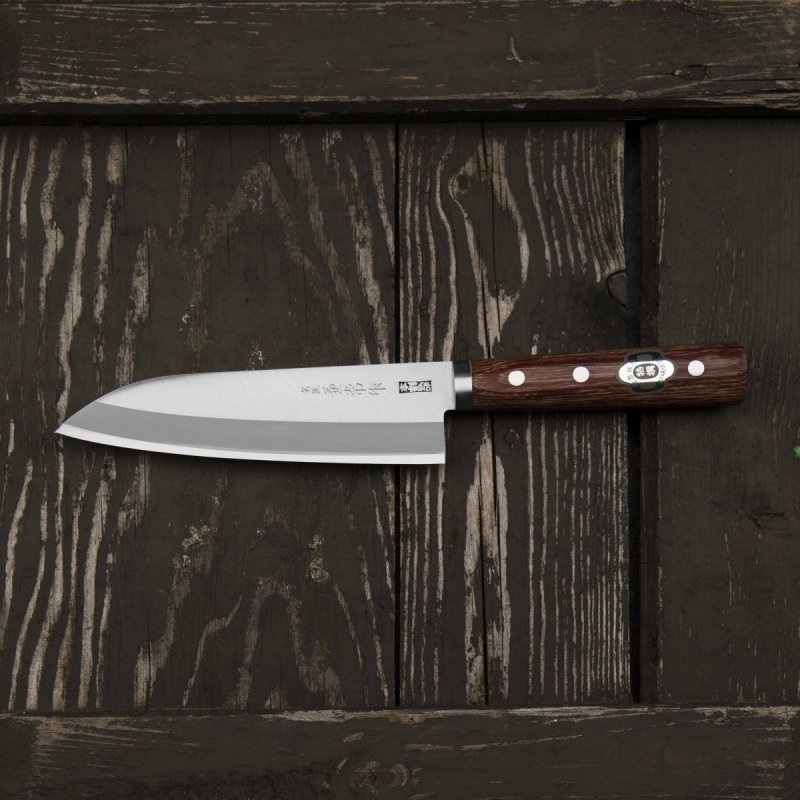 Kanetsune 2000 Shiro/ss Santoku 16,5cm