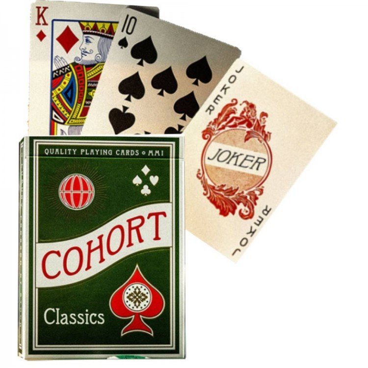 Karty Ellusionist Green Cohort 54szt Vintage Casino
