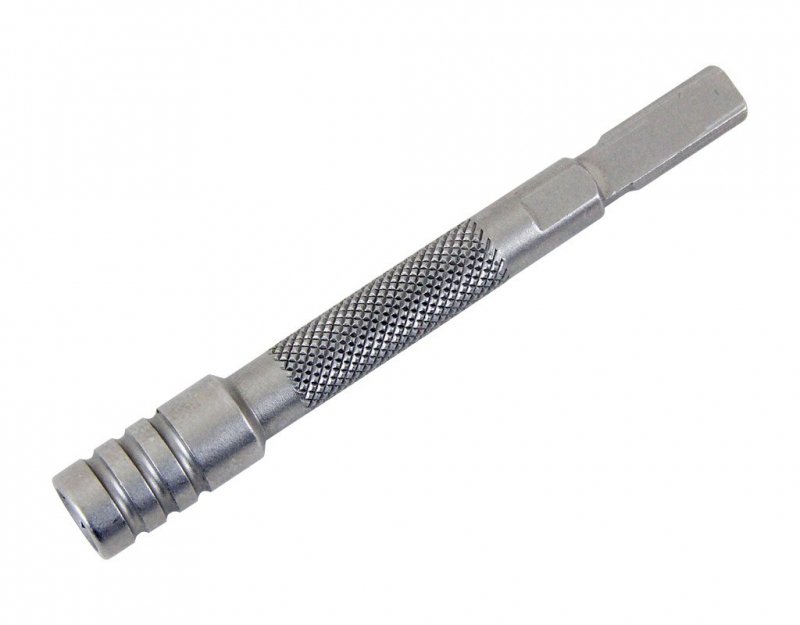 Przejściówka Leatherman Bit Driver Extender - Wydłużenie zasięgu, kompatybilna z bitami 1/4", stal nierdzewna, do multitooli i narzędzi wielofunkcyjnych - 8,25 cm - Leatherman