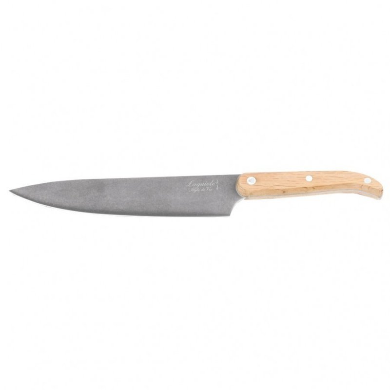 Komplet noży Laguiole Oak wood Stonewash z blokiem magnetycznym