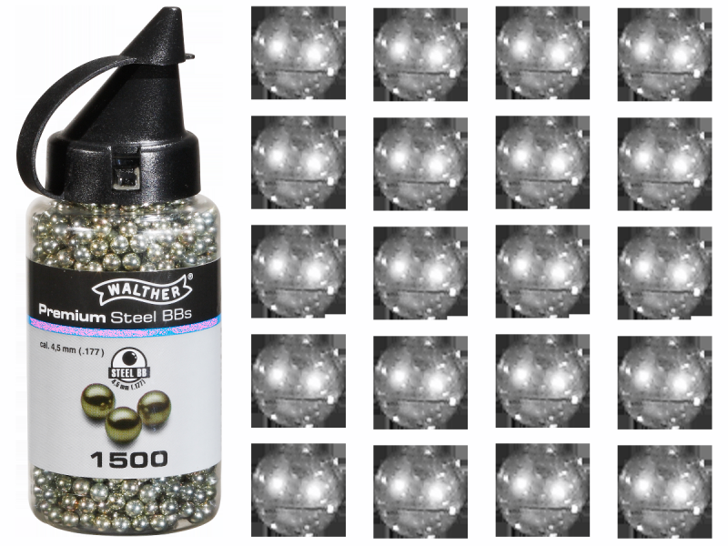 Śrut BBs Walther 4,5 mm 1500 szt. Premium