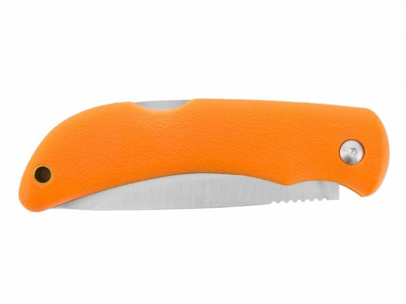 Nóż Eka Swede 10 pomarańczowy - Składany nóż turystyczny i survivalowy, blokowane ostrze, lekki, ergonomiczny - Stal nierdzewna 9 cm - Eka