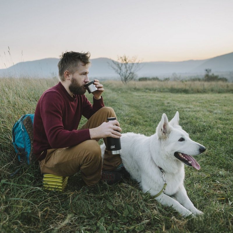 Termos Esbit Sculptor Vacuum Flask 1L Burgund - stal nierdzewna, BPA free