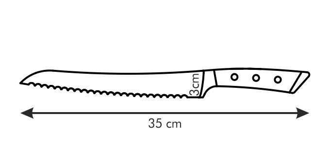 Nóż do chleba AZZA 22 cm Tescoma