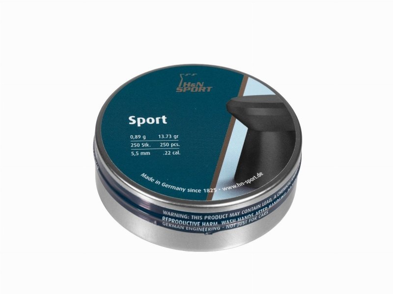 Śrut diabolo H&amp;N Sport Glatt 5,5 mm 250 szt.